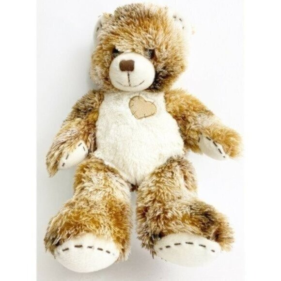 Bab Champ Plush Teddy Build-a-Bear Stitched Heart Patch Camo Outfit 16” Calico - Picture 8 of 12